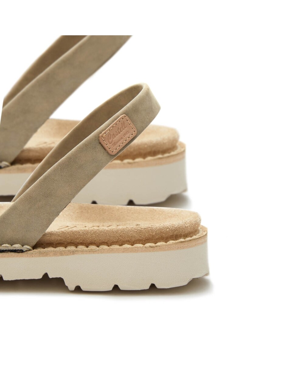 Menorquinas unisex anatómicas y suela blanca - CASTELL MENORCA - Beige Beige-4