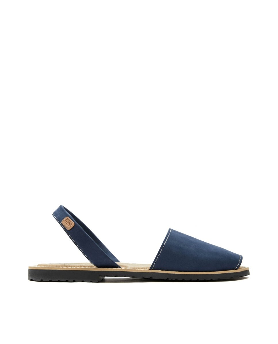 Menorquinas unisex en piel - CASTELL MENORCA - Azul oscuro Azul oscuro-1