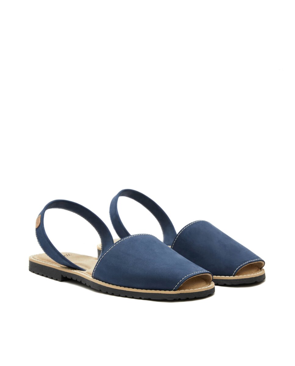 Menorquinas unisex en piel - CASTELL MENORCA - Azul oscuro Azul oscuro-3