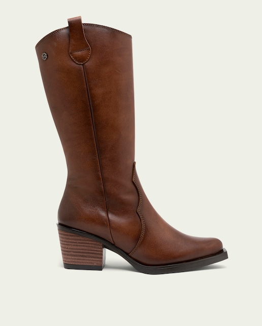 Imagen 0 de Botas de mujer de piel con cremallera