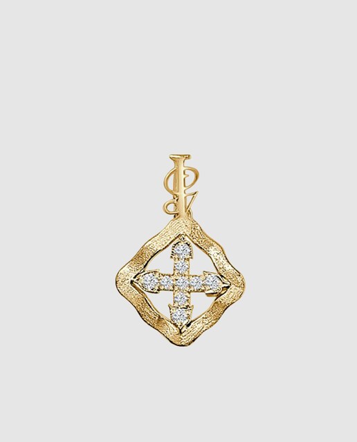 Imagen 0 de Colgante colección Creu de oro y diamante