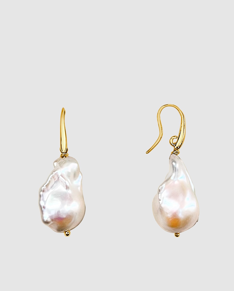 Pendientes colección perlas barrocas de - Isabel Guarch - Oro Oro-2