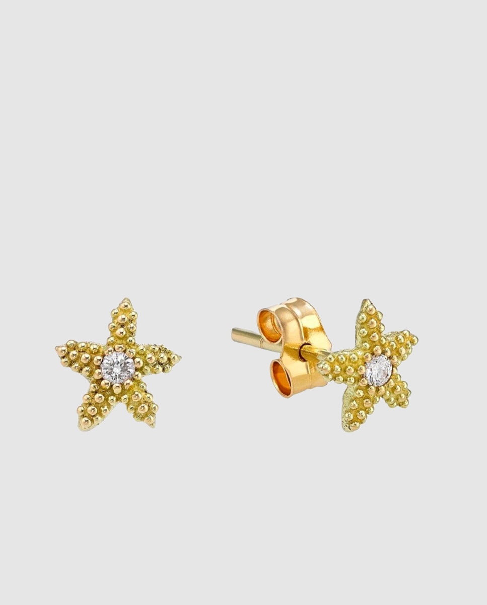Imagen 0 de Pendientes colección estel de oro y diamantes Oro