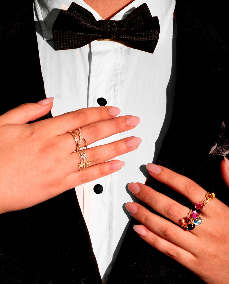 Anillo colección Estel de oro y diamante - Isabel Guarch - Blanco Blanco-2