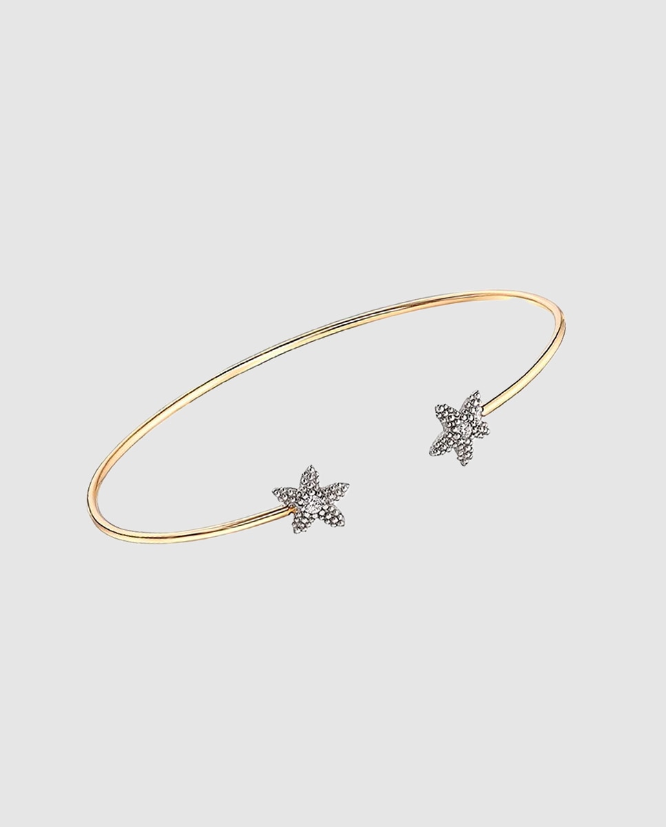Isabel Guarch - Pulsera colección Estel de oro y diamante.