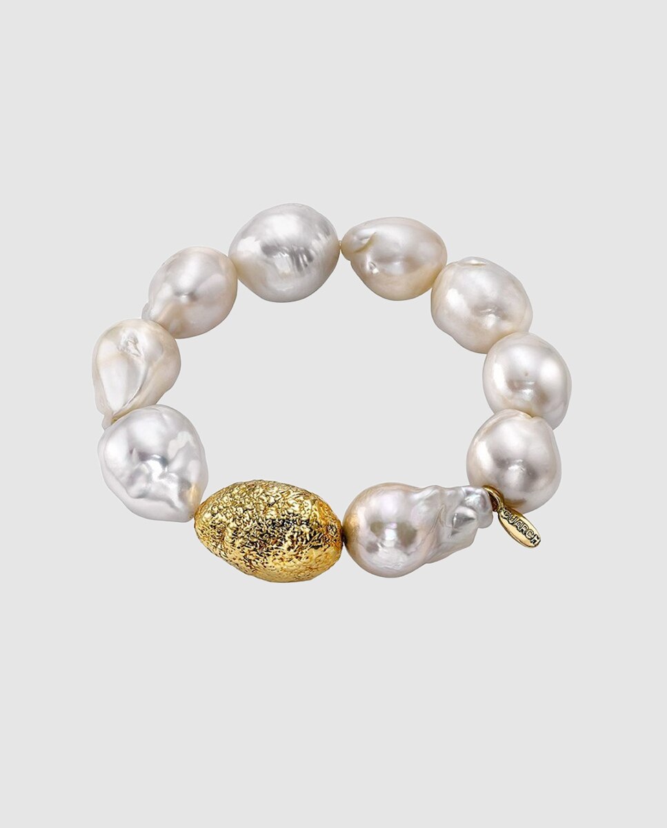 Pulsera colección perlas barrocas de - Isabel Guarch - Oro Oro-1