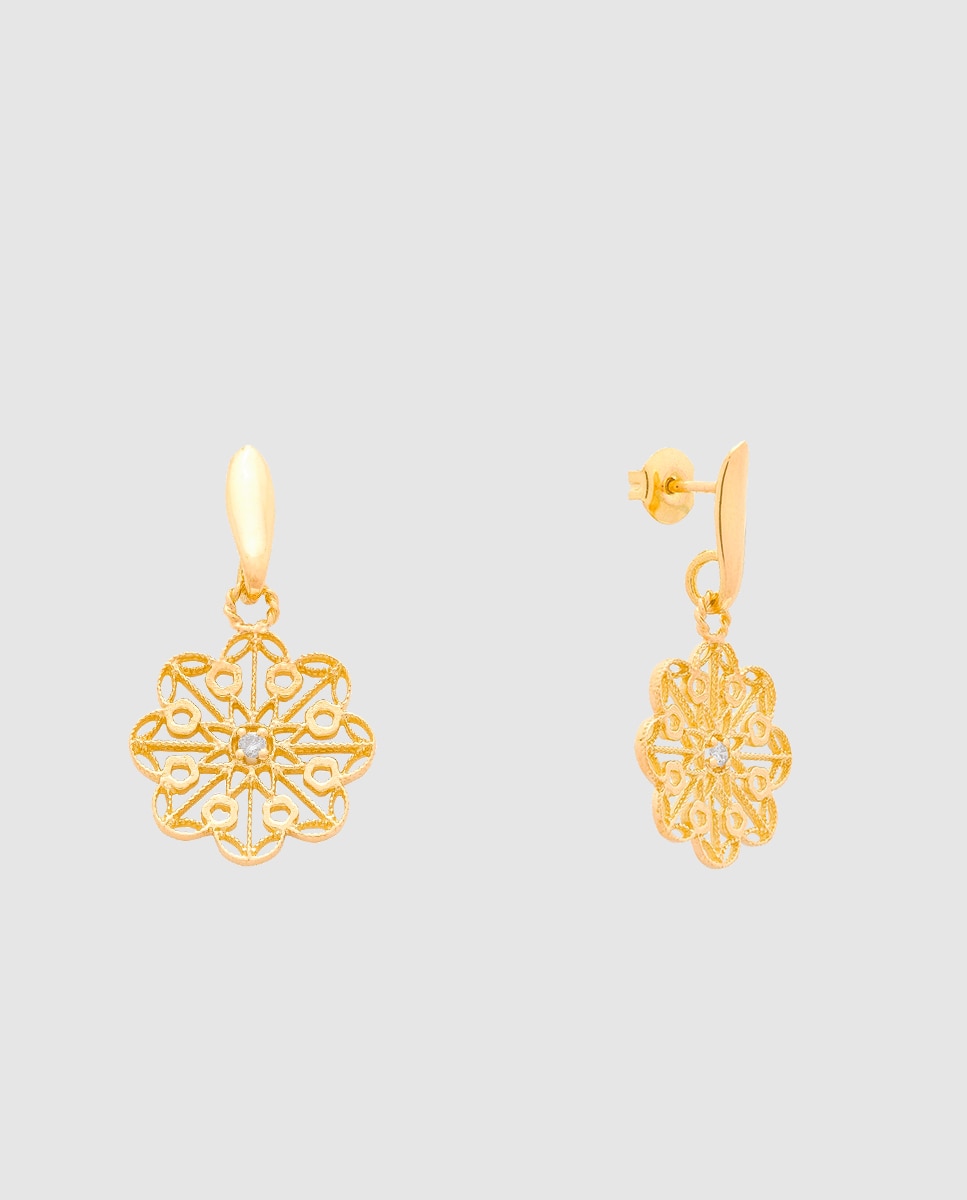 Imagen 0 de Pendientes colección llum de oro y diamante Oro