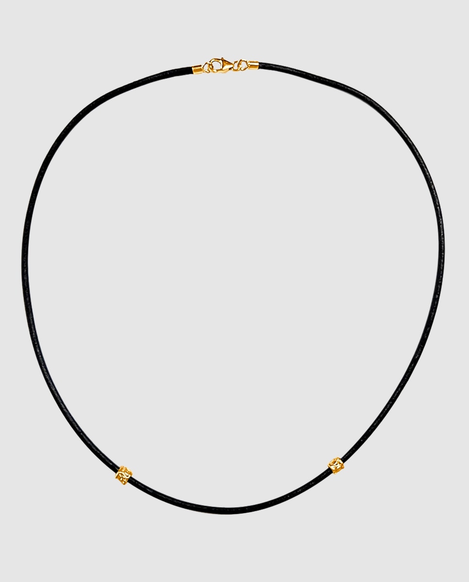 Imagen 1 de Collar colección noms de oro y cuero Oro