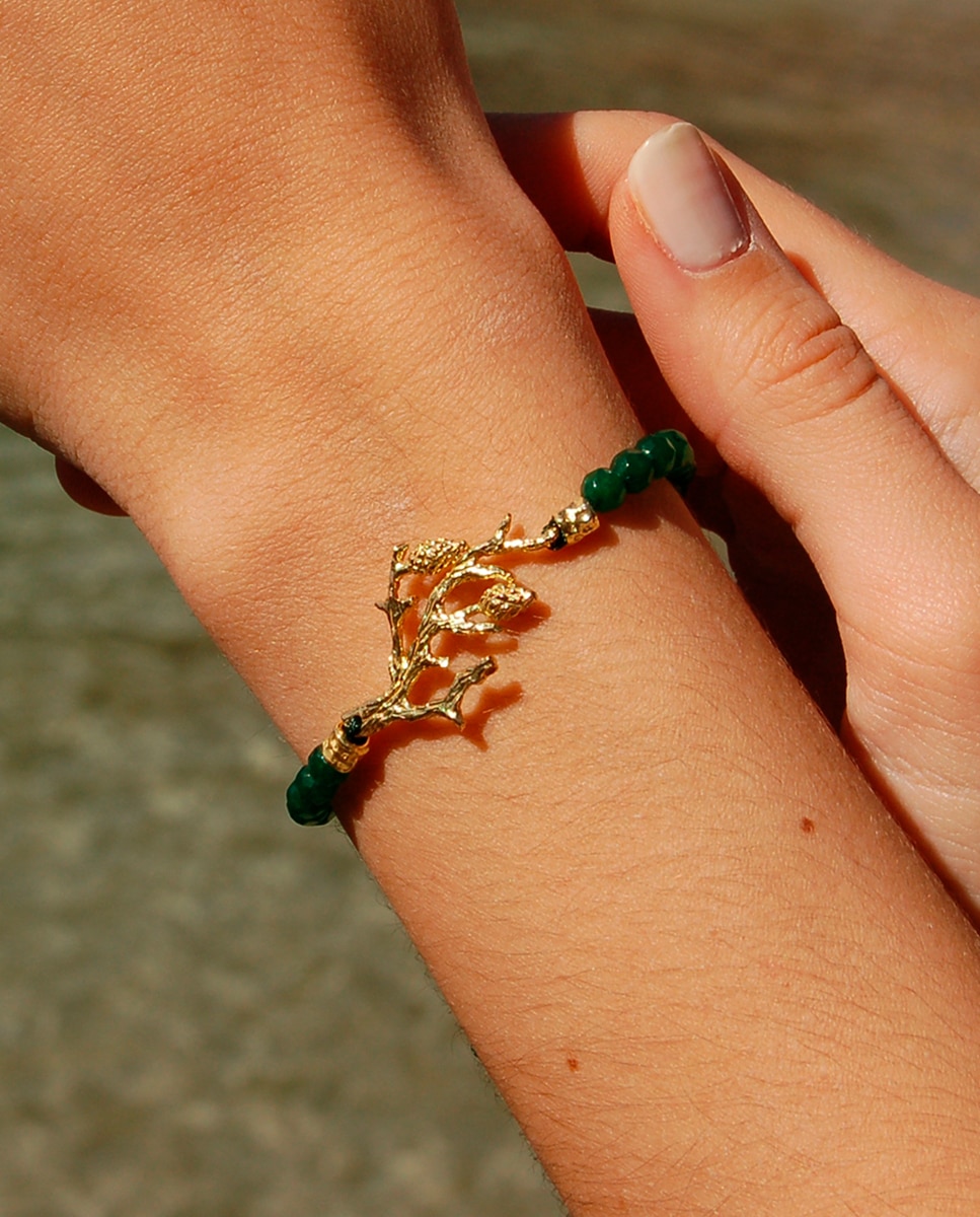 Pulsera colección formentor de oro y piedras semipreciosas - Isabel Guarch - Oro Oro-2