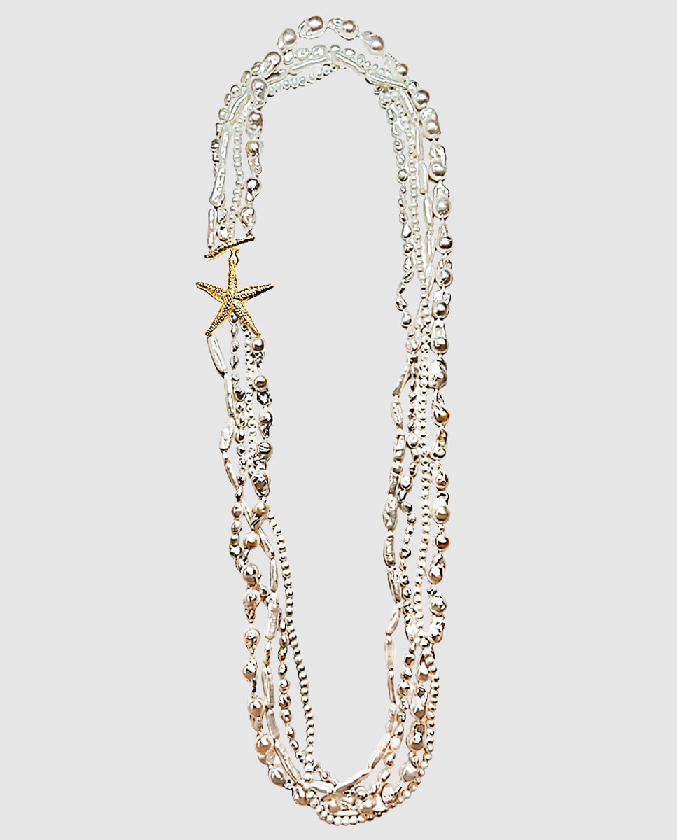 Imagen 0 de Collar colección estel de oro y perla Oro