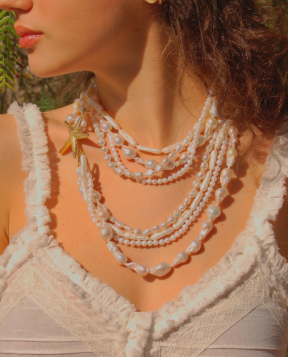 Collar colección estel de y perla - Isabel Guarch - Oro Oro-3
