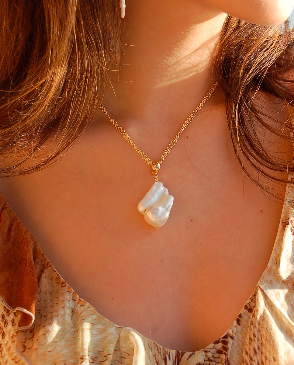 Colgante colección perlas barrocas de - Isabel Guarch - Oro Oro-2