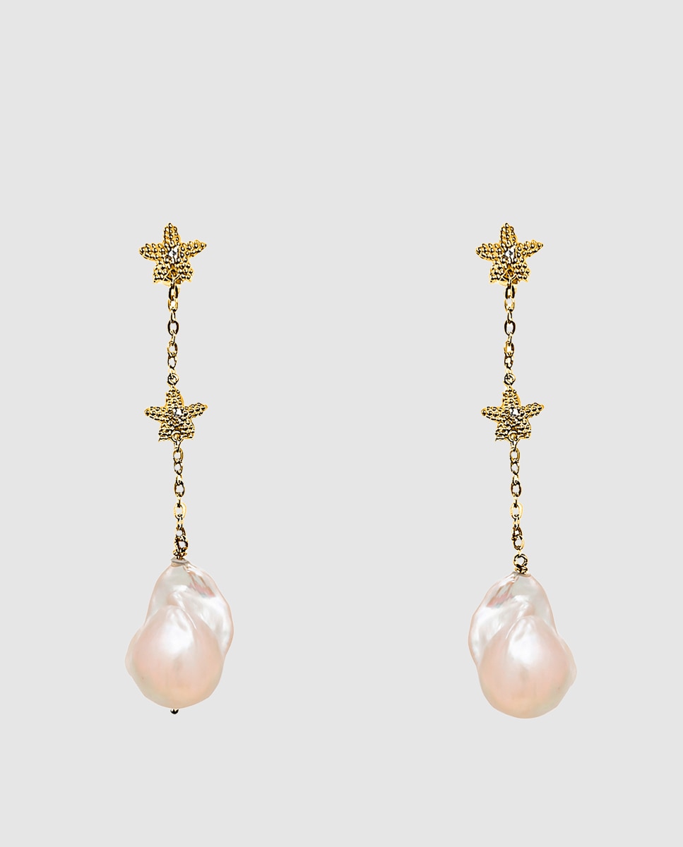 Imagen 0 de Pendientes colección estel de oro y perla Oro