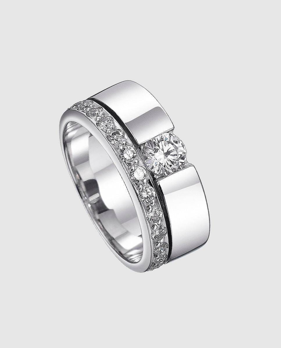 Anillo colección colors de oro y diamante - Isabel Guarch - Plata Plata-1