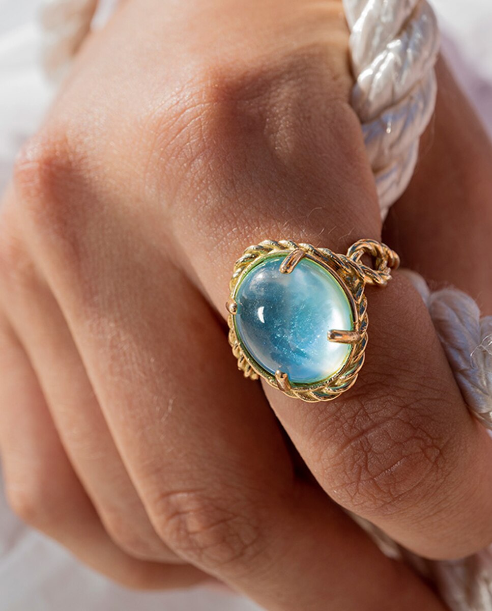 Anillo colección salina de y topacio - Isabel Guarch - Oro Oro-3