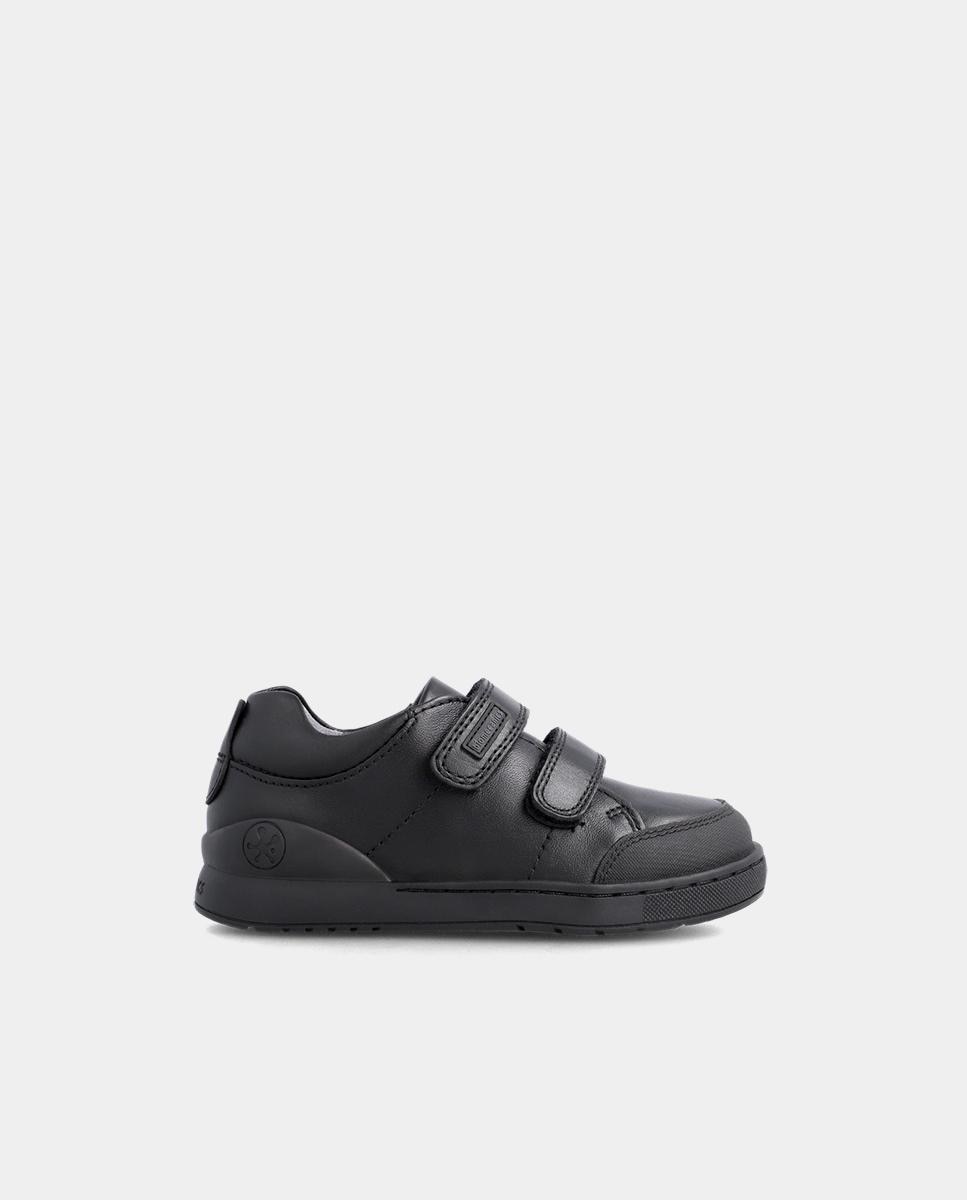 Biomecanics - Zapatillas de piel de niños con doble cierre adherente.