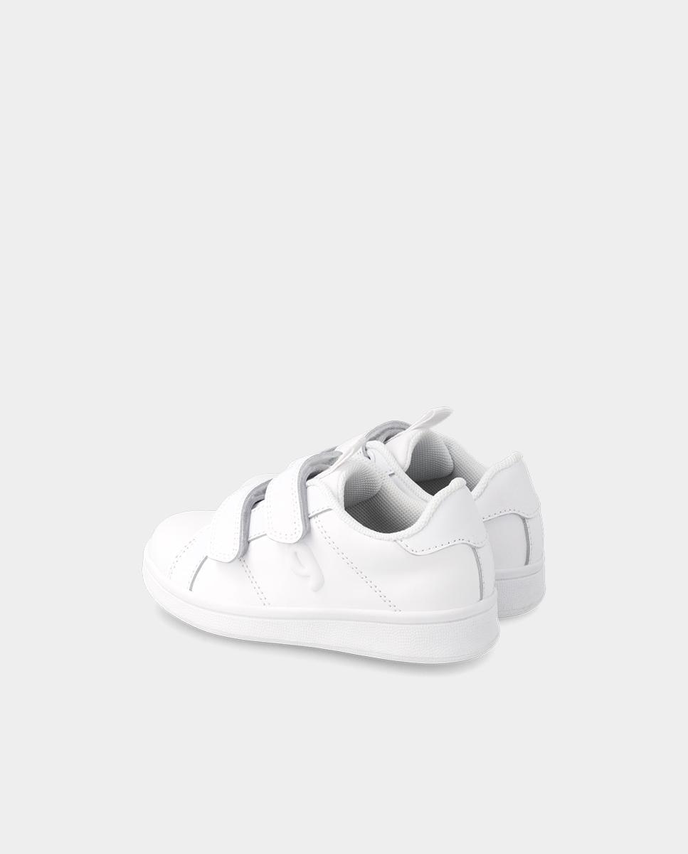Zapatillas deportivas de niños flexibles con doble cierre adherente - Garvalín - Blanco Blanco-3