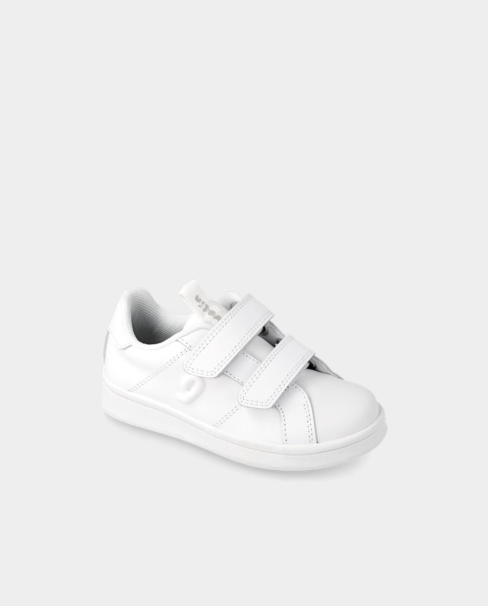 Zapatillas deportivas de niños flexibles con doble cierre adherente - Garvalín - Blanco Blanco-4