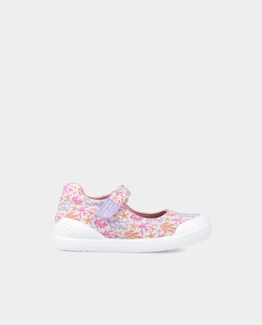 Imagen 0 de Zapatillas de lona de niña con cierre adherente y estampado