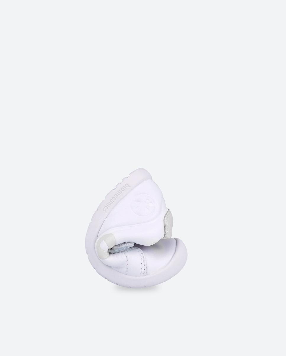 Biomecanics - Zapatillas de piel de niños respetuosas con el crecimiento natural del pie y doble cierre adherente.
