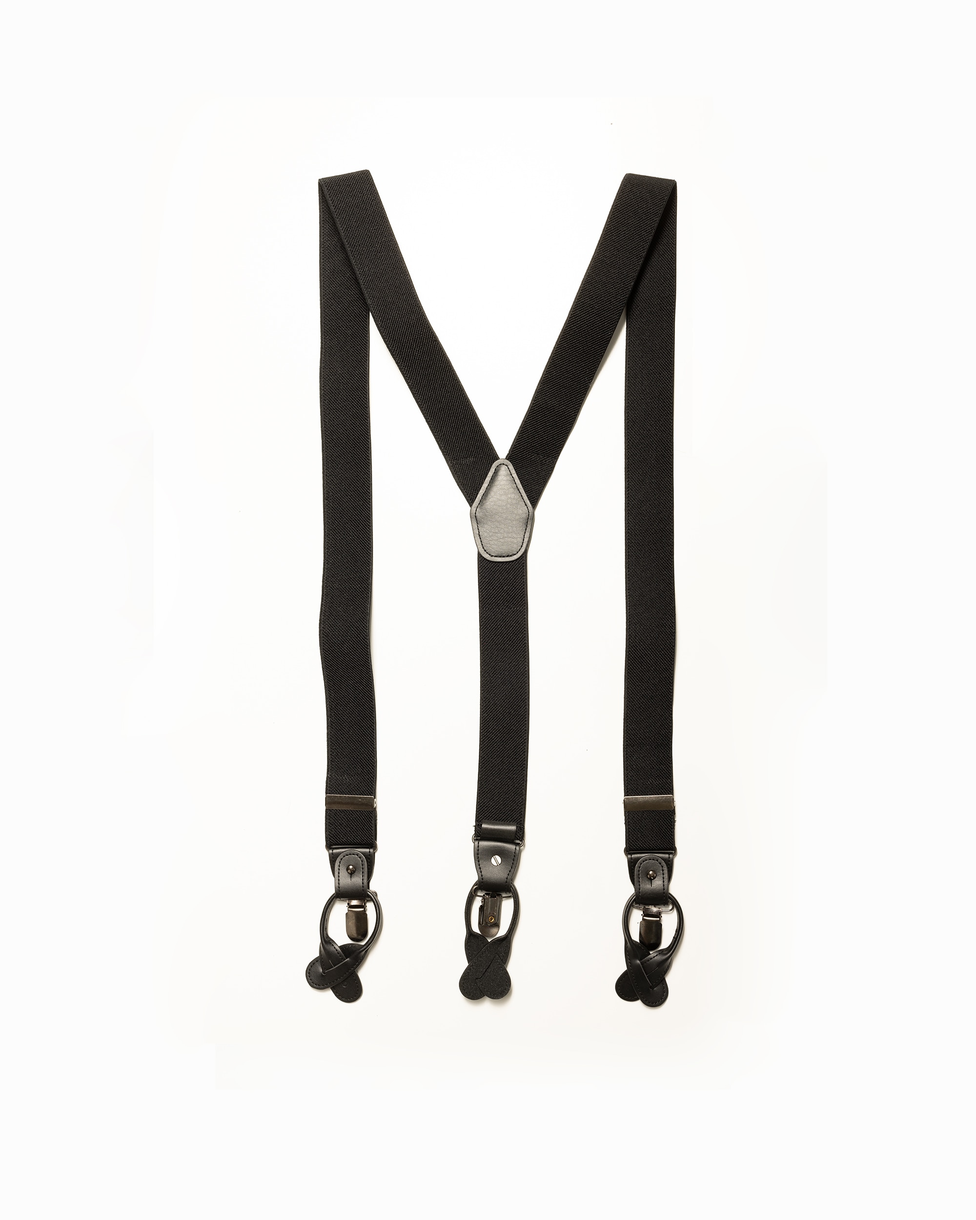 PuroEgo - Tirantes de hombre liso negro.