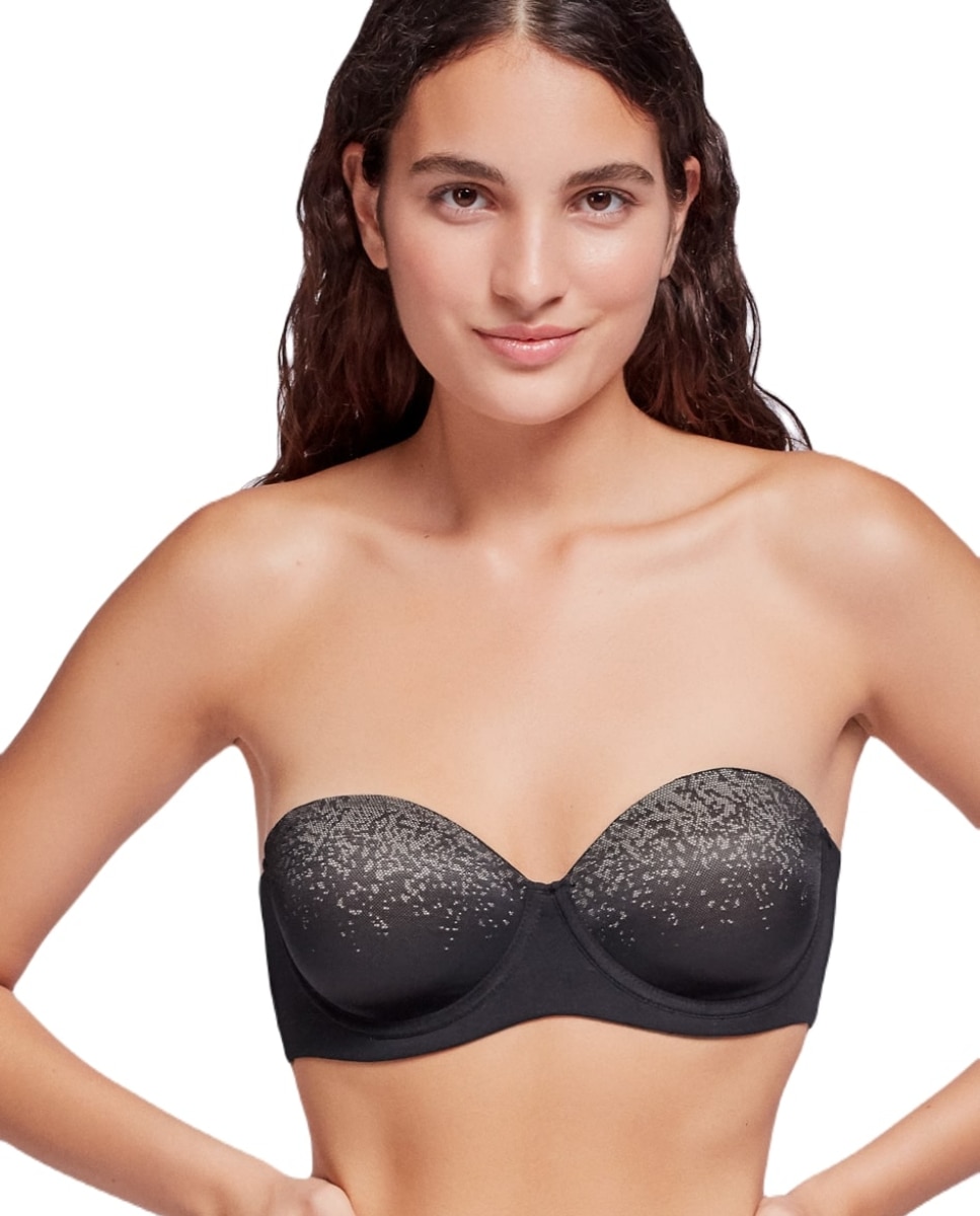Sujetador de capacidad multiposición con tirantes extraíbles - Gisela - Negro Negro-4