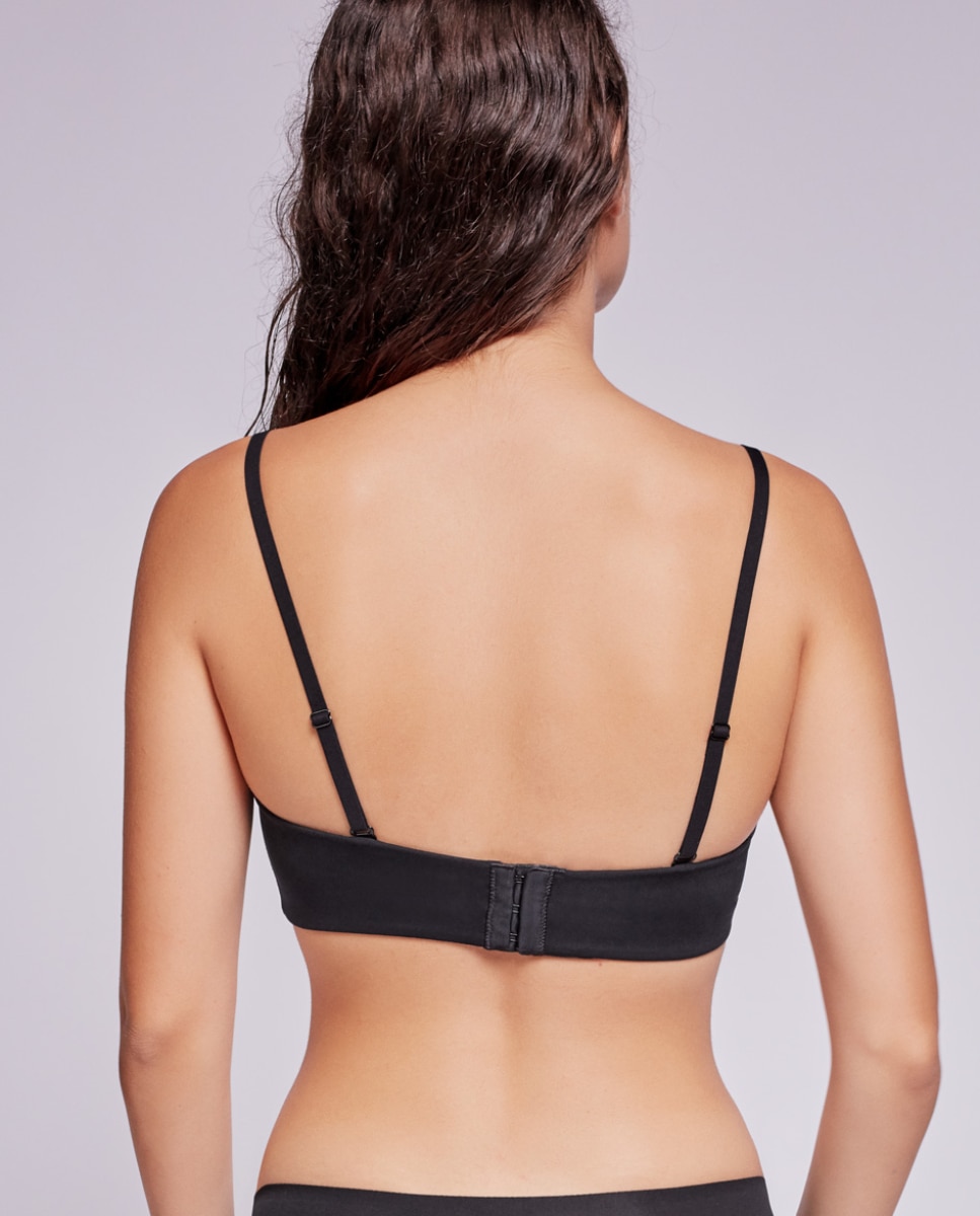 Sujetador de capacidad multiposición con tirantes extraíbles - Gisela - Gris / Negro Gris / Negro-2