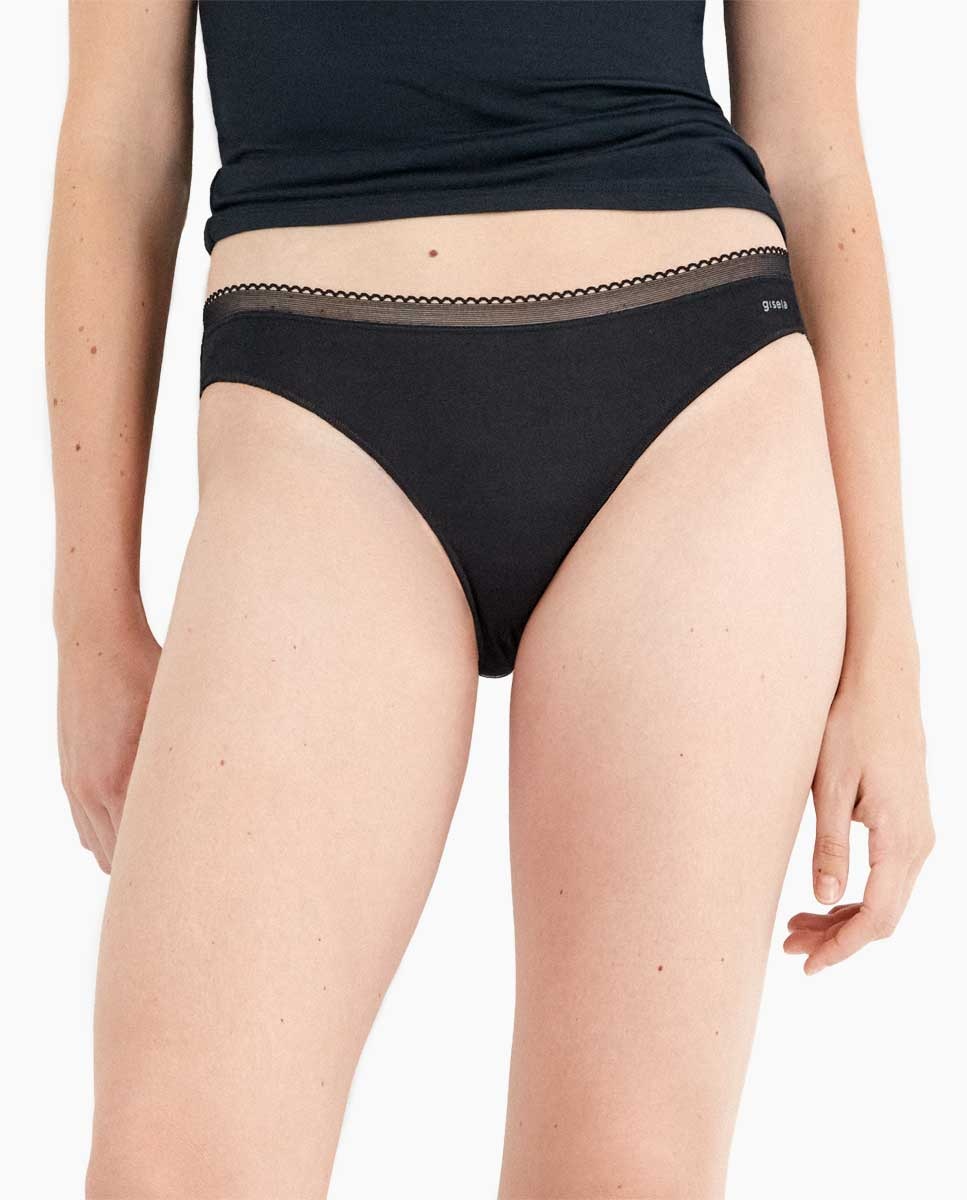Braguita básica con gomas extraplanas - Gisela - Gris oscuro Gris oscuro-1