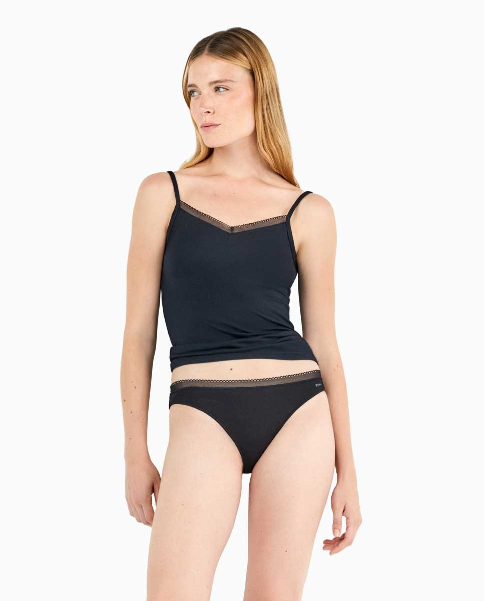 Braguita básica con gomas extraplanas - Gisela - Gris oscuro Gris oscuro-2