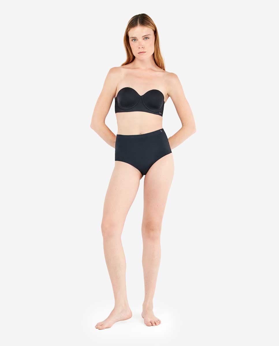 Braguita alta invisible con corte láser - Gisela - Gris oscuro Gris oscuro-4