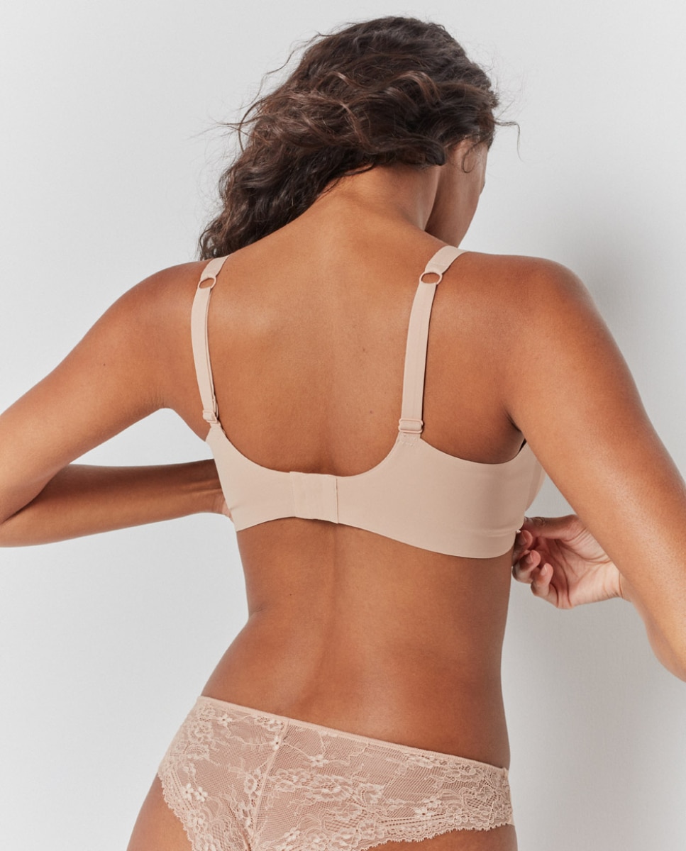 Sujetador de mujer push up extraíble y sin aro - Gisela - Natural Natural-3