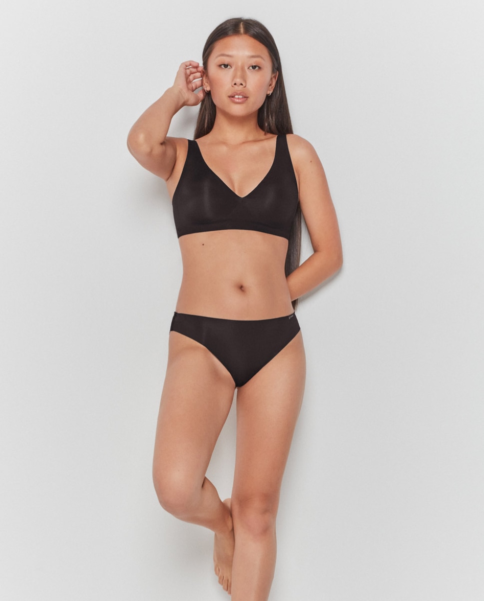 Sujetador de mujer push up extraíble y sin aro - Gisela - Negro Negro-4
