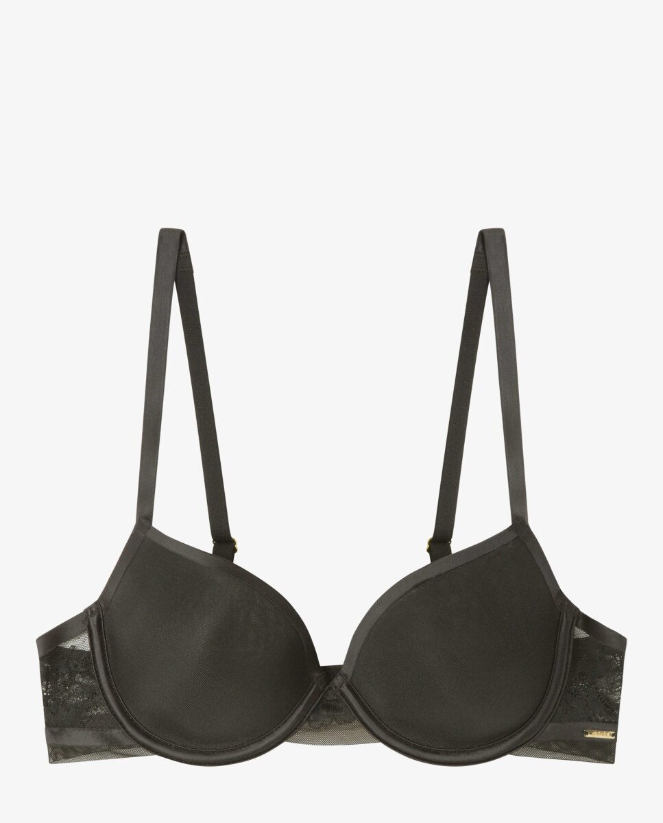 Sujetador de mujer con aro y copas de foam ultraligero - Gisela - Negro Negro-5