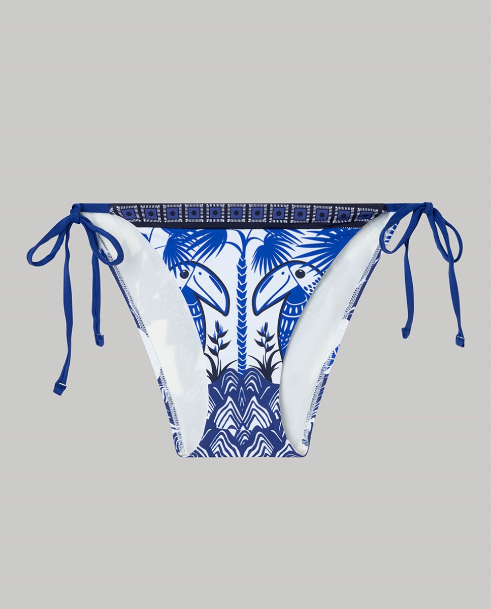 Braguita bikini tira tejido estampado - Gisela - Multicolor Multicolor-5