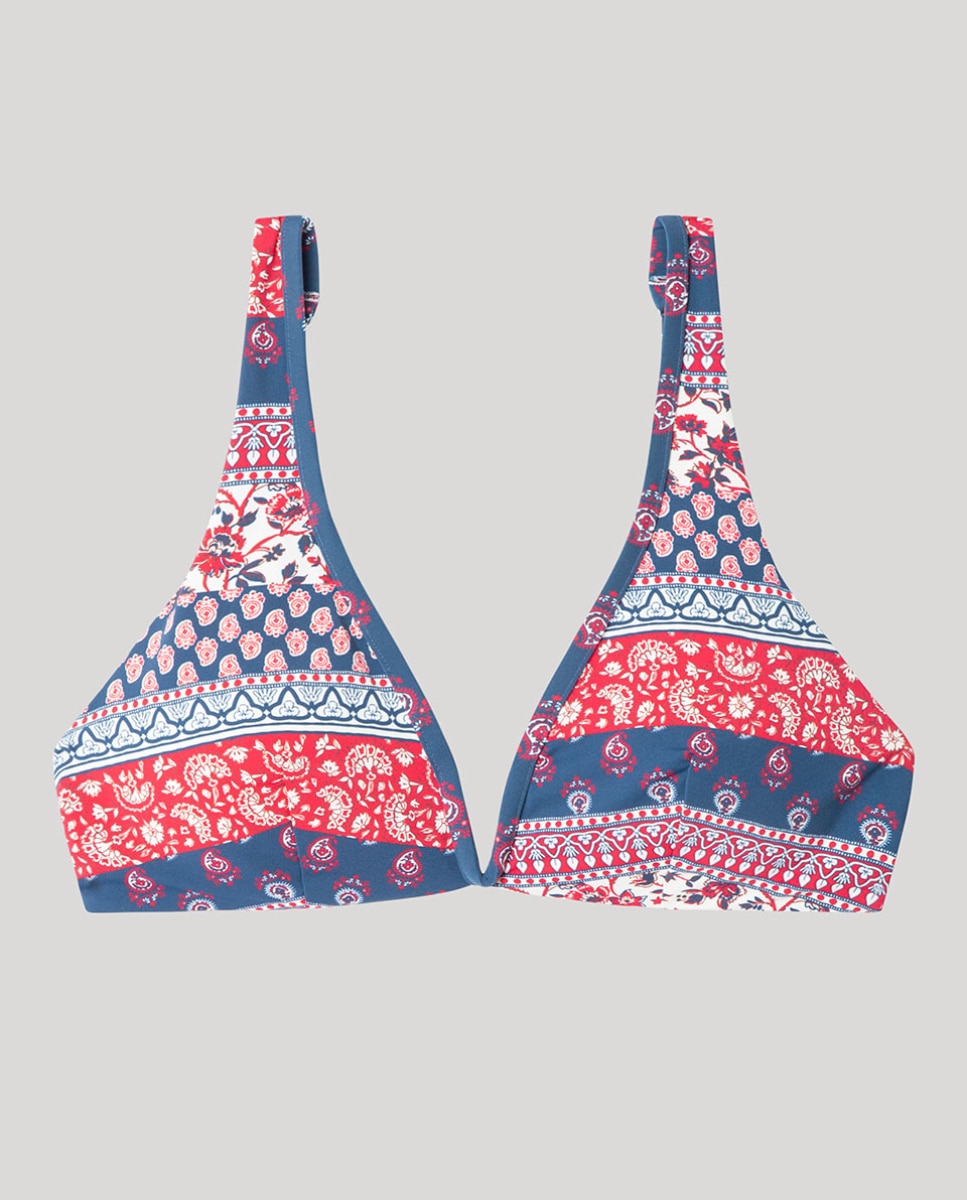 Top de bikini capacidad reversible y sin aro - Gisela - Multicolor Multicolor-5