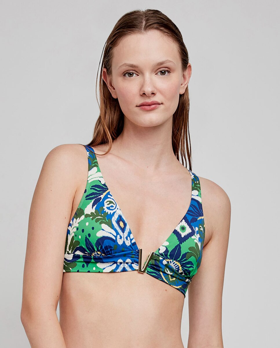 Top bikini triangular sin aro - Gisela - Multicolor Multicolor-1