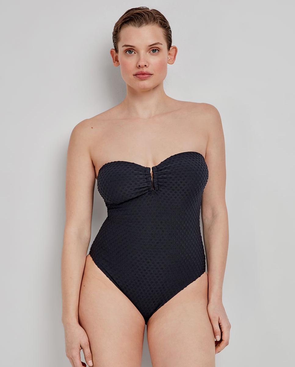 Bañador halter sin aro y con foam - Gisela - Negro Negro-3