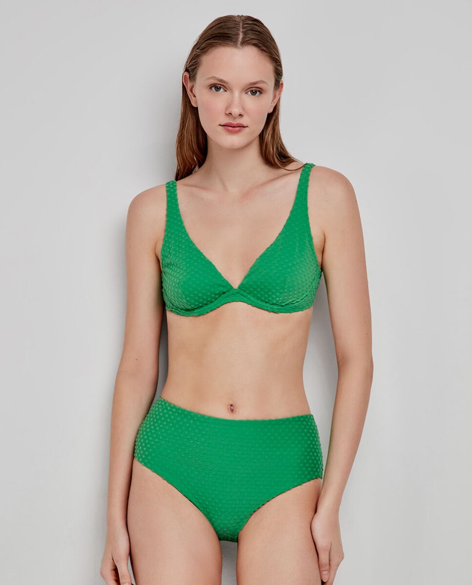 Top bikini capacidad con aro y sin foam - Gisela - Verde Verde-3
