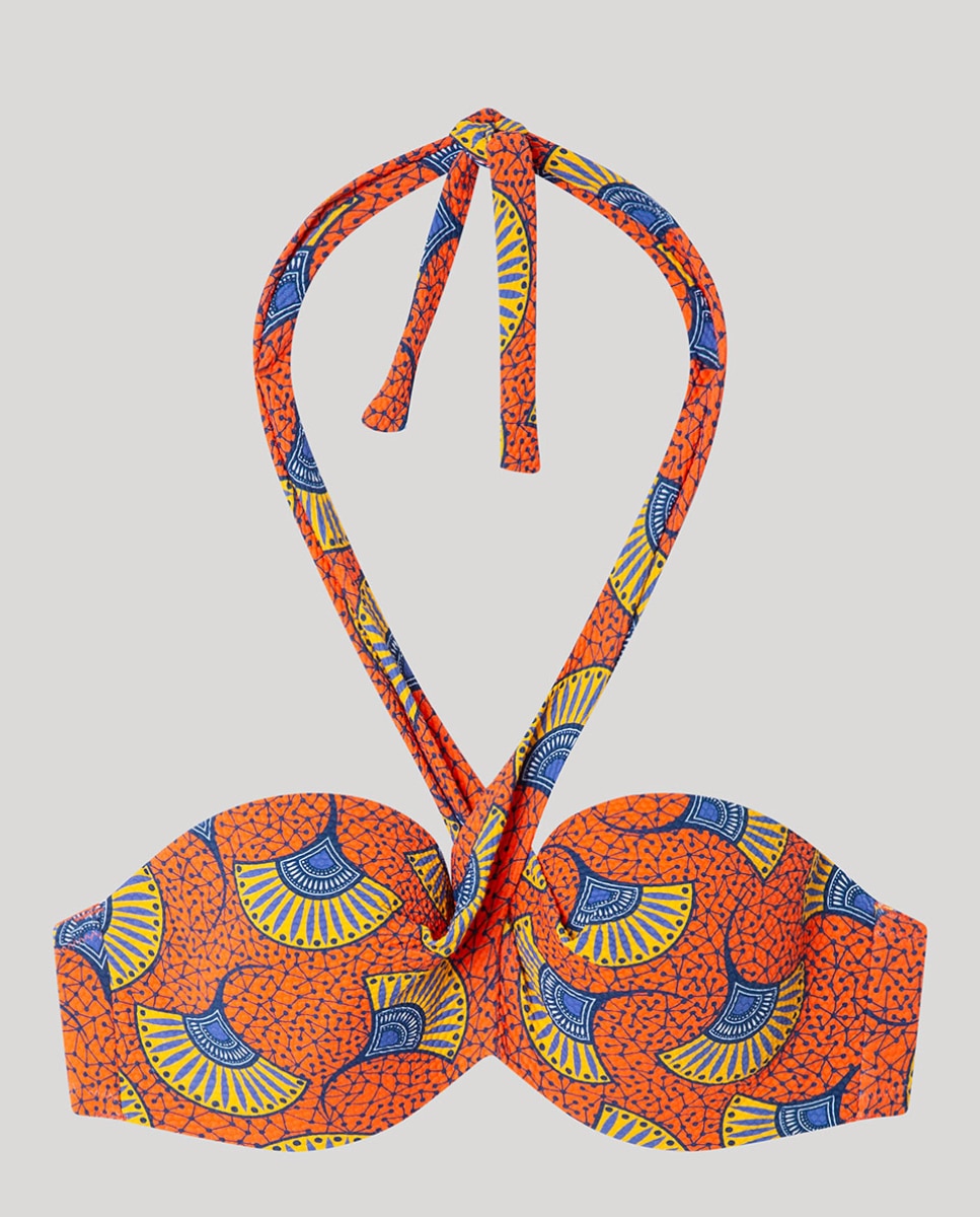 Top bikini bandeau con aro y foam - Gisela - Multicolor Multicolor-5