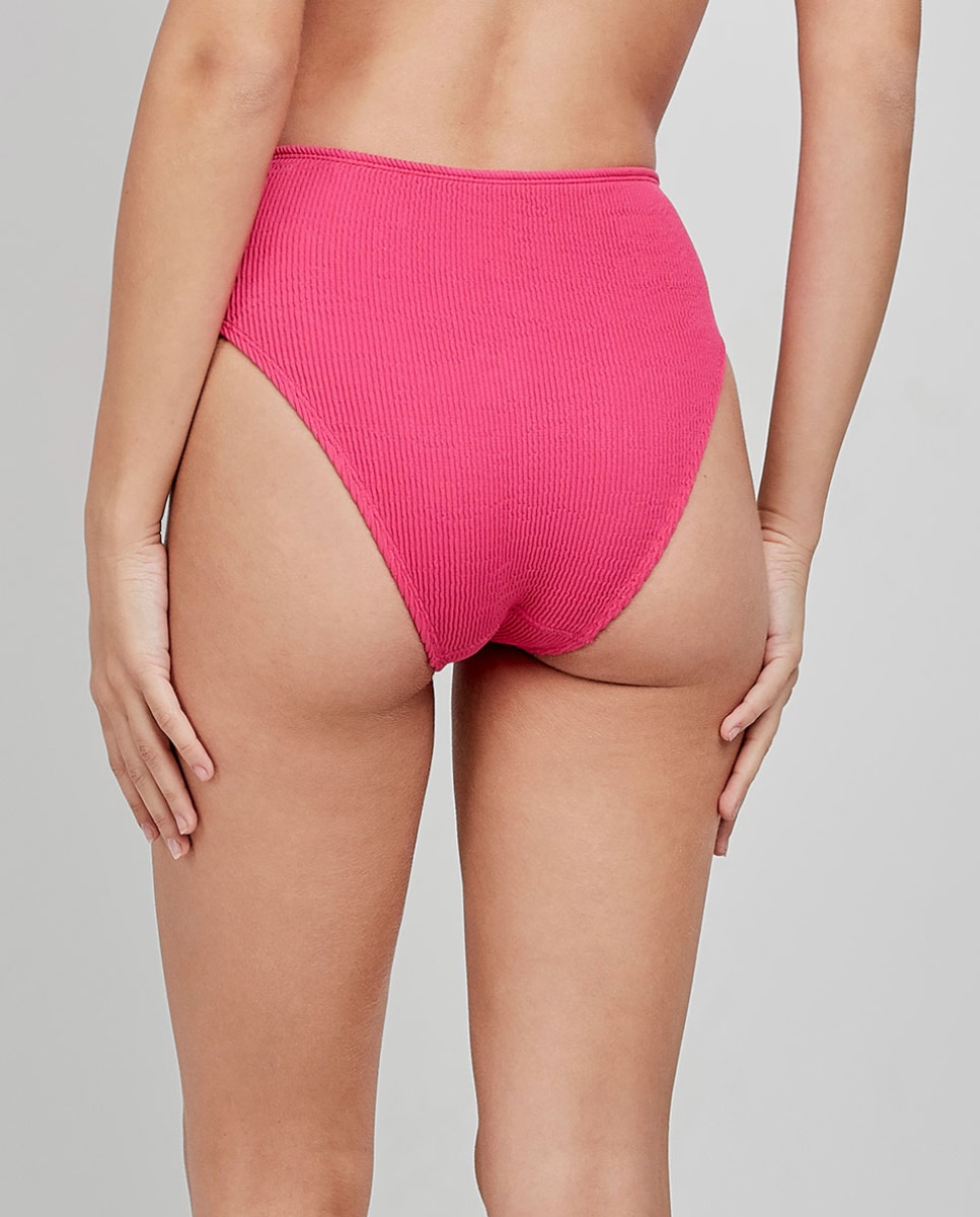 Bragas de bikini alta one size - Gisela - Fucsia Fucsia-5