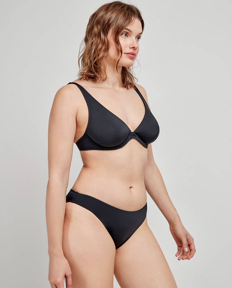 Braguita bikini clásica - Gisela - Negro Negro-2