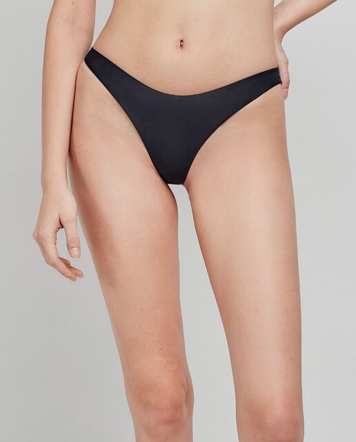 Imagen 0 de Tanga de bikini en tejido liso