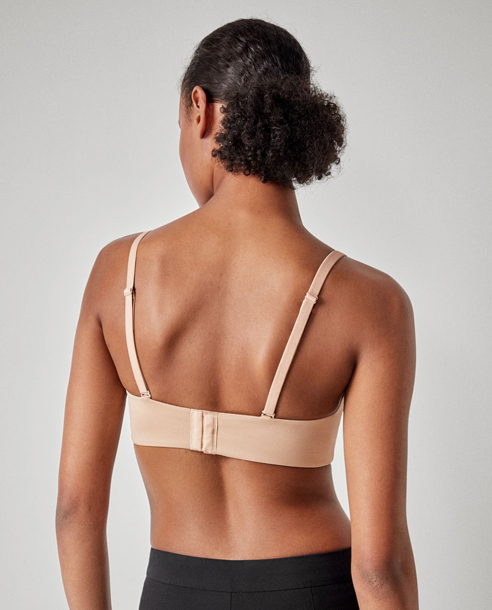 Sujetador de mujer desmontable y de capacidad perfect stay sin tirantes - Gisela - Nude Nude-4
