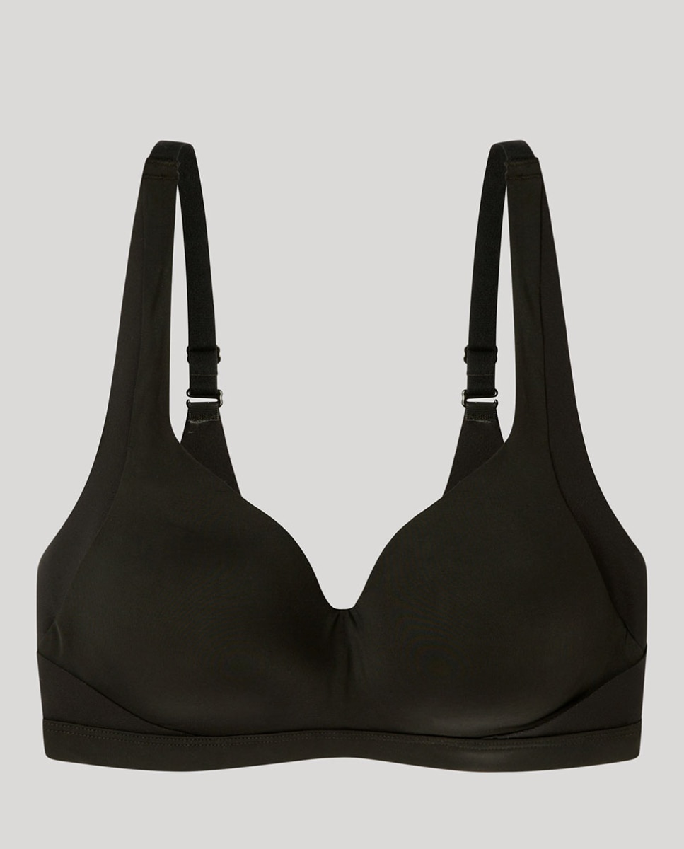 Sujetador de mujer sin aro y reductor de espalda - Gisela - Negro Negro-6