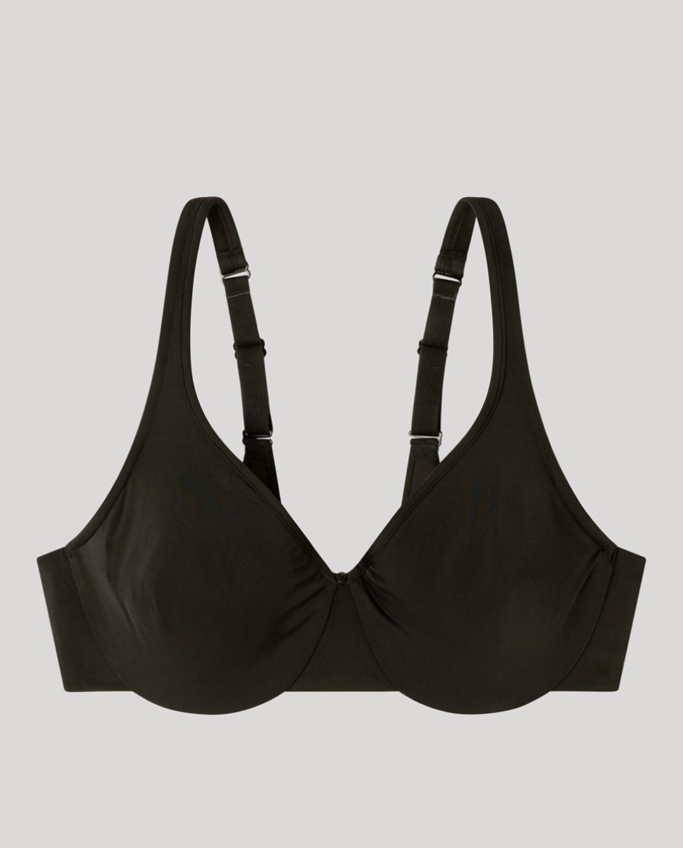Sujetador capacidad de mujer con aro y reductor de espalda - Gisela - Negro Negro-6