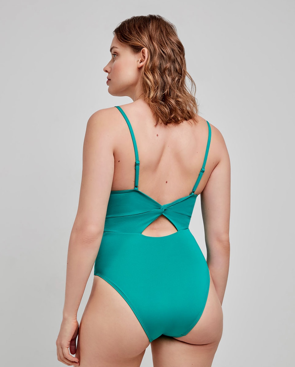 Trikini sin aro y con foam - Gisela - Verde azulado Verde azulado-4
