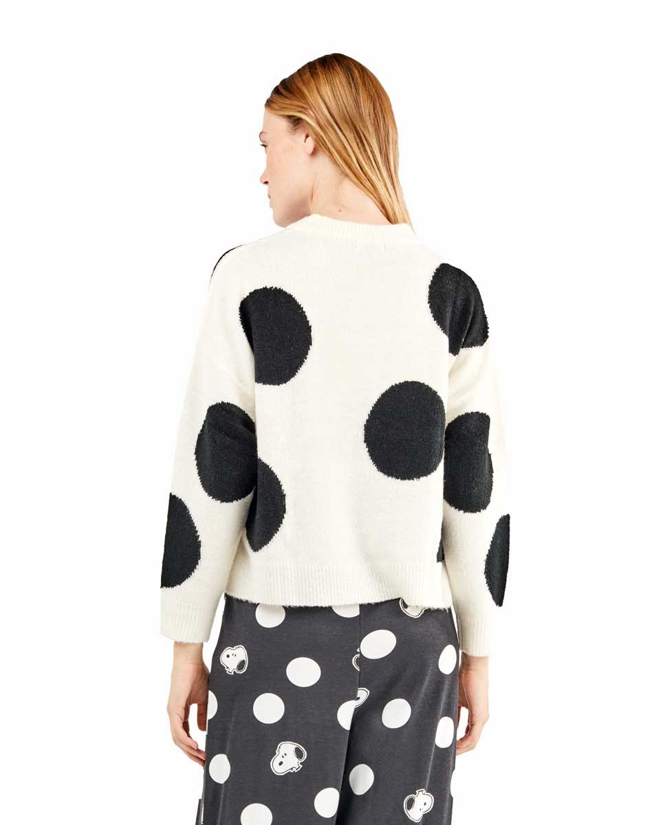 Camiseta de pijama de mujer estampada de Snoopy - Gisela - Blanco / Negro Blanco / Negro-4