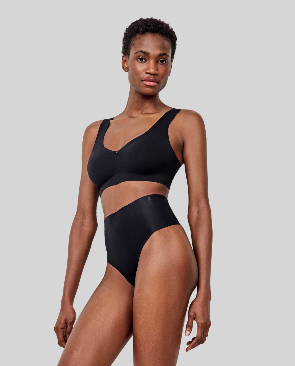 Tanga alto moldeador - Gisela - Negro Negro-2