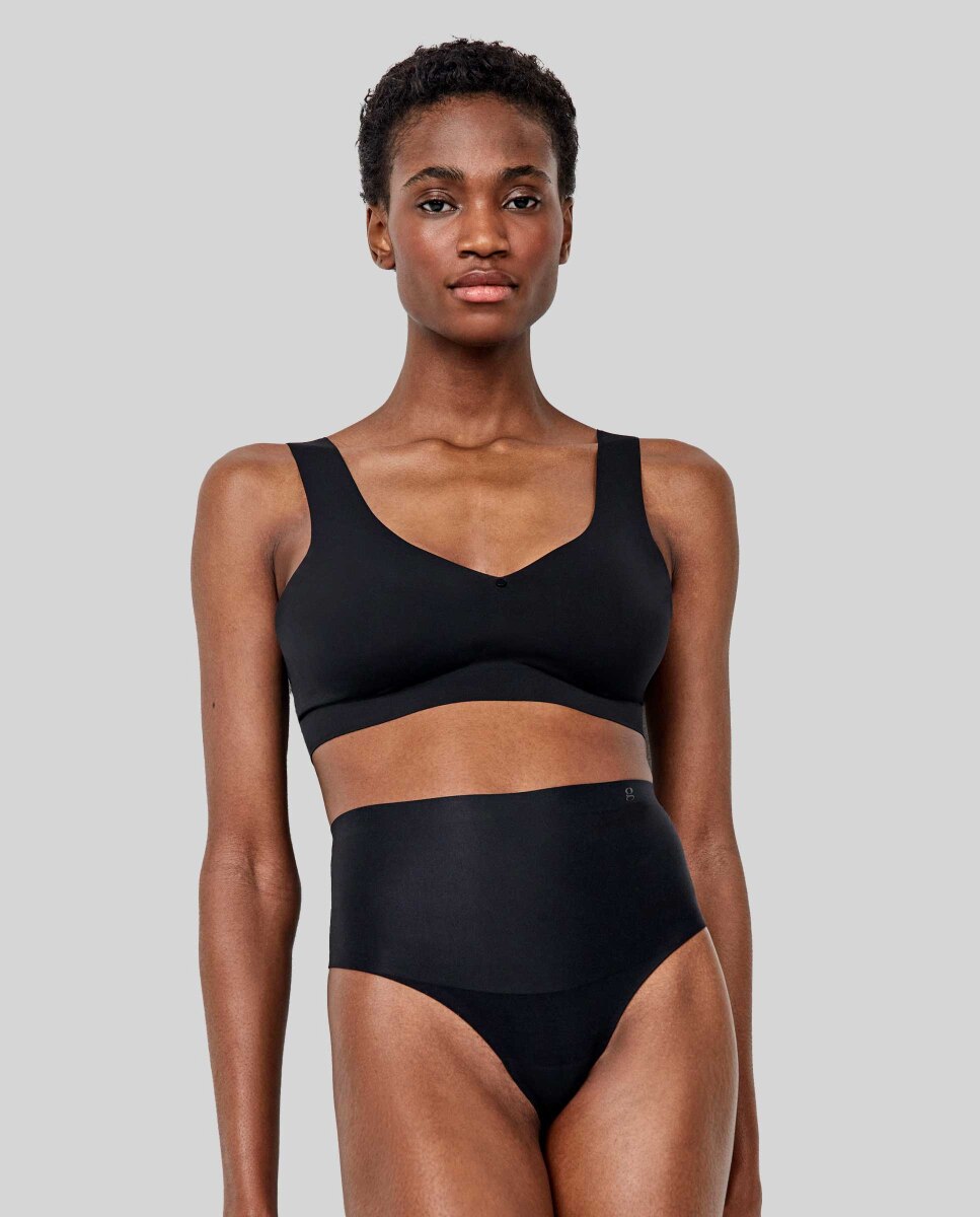Tanga alto moldeador - Gisela - Negro Negro-3