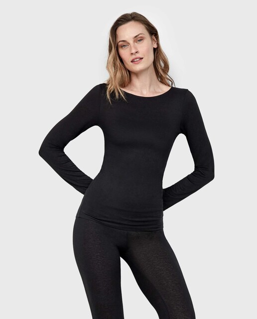 Imagen 0 de Camiseta termal de mujer con cuello redondo